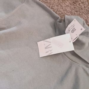 Zara crop top sweatshirt